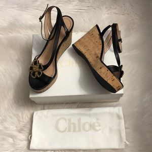🌺🌺Chloe platform sandals size 39 new